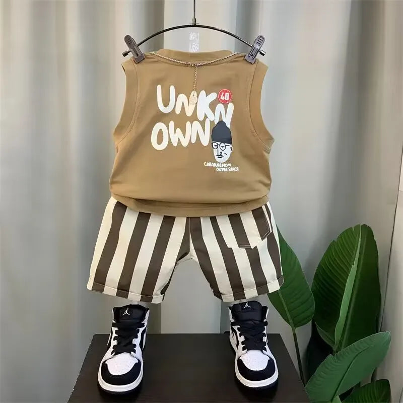 Boys' Baby Summer Clothing Set Streetwear