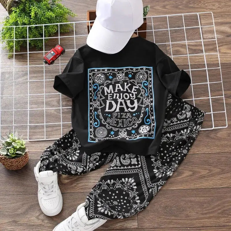 3-15Y Children's Clothing Set Summer New Boys