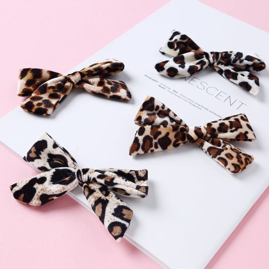 Animal Print Bow