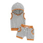 Hooded Striped Set