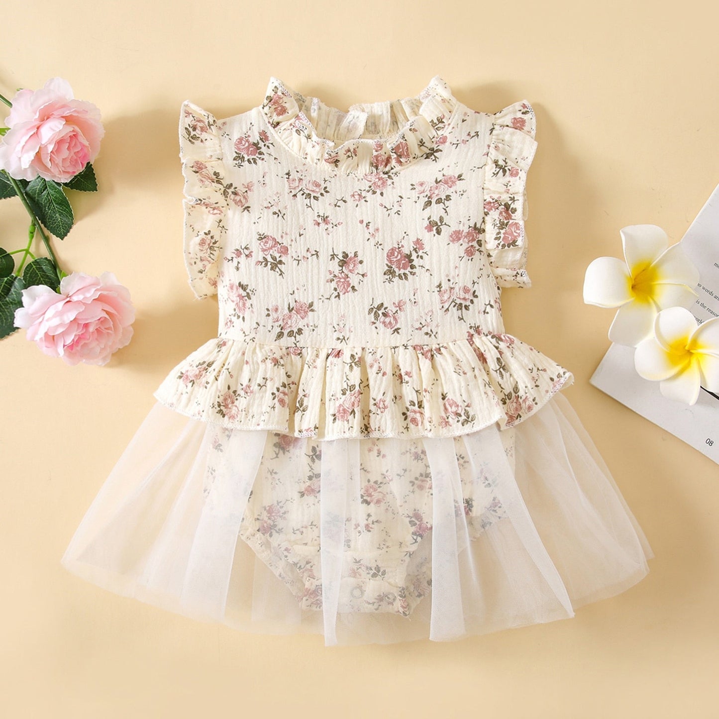 White Flowery Dress